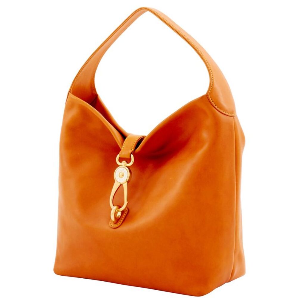 Dooney & Bourke Florentine Logo Lock Shoulder Bag - Natural - Picture 2 of 4